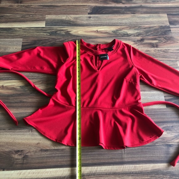 BNWT Ashley Stewart peplum blouse - Picture 5 of 8